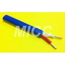 Tipo KX- 2x24AWG PVC / PVC - Cable de extensión de termopar JIS / alambre aislado de pvc